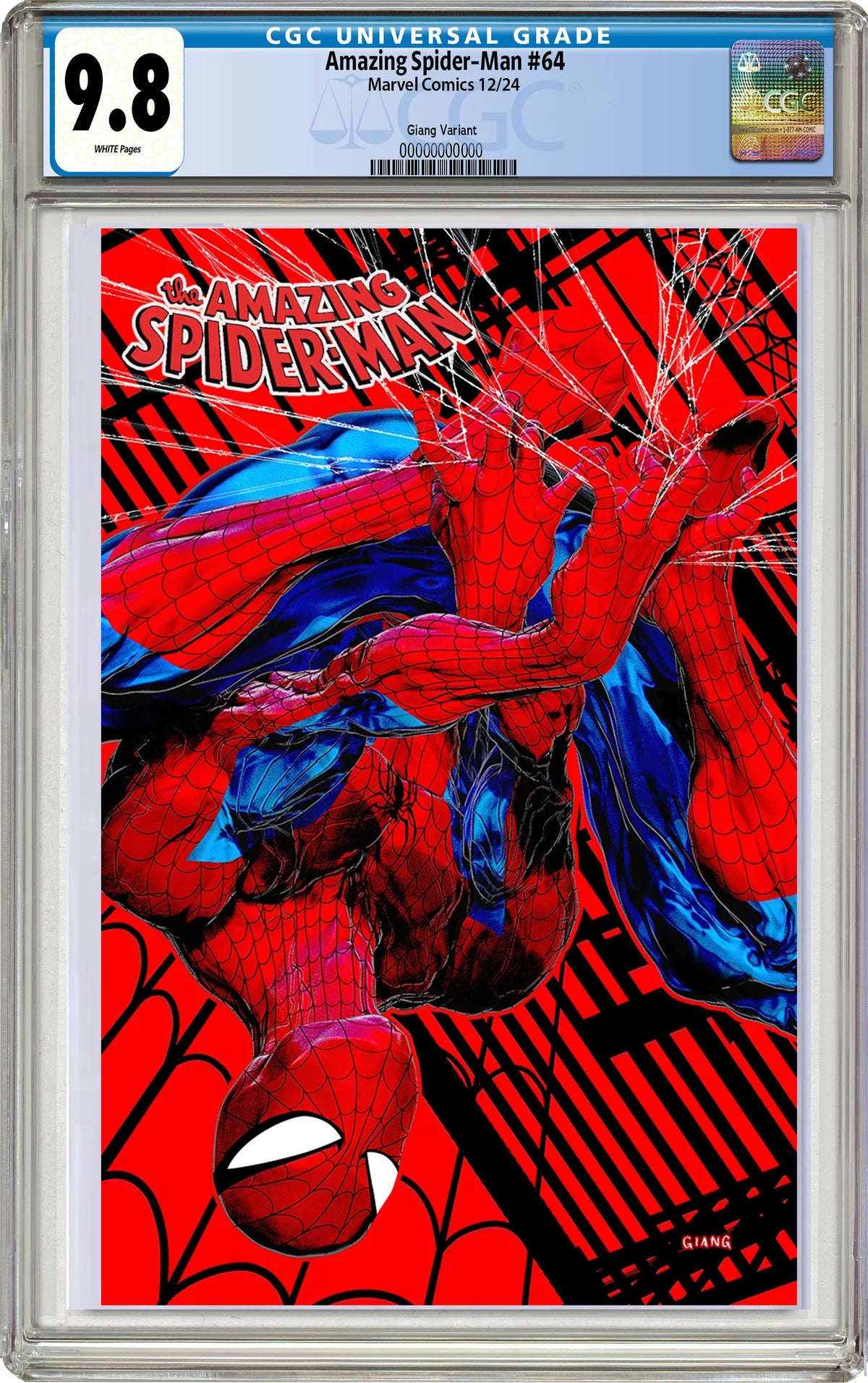 AMAZING SPIDER-MAN #64 JOHN GIANG NEGATIVE BLEED - 2/25