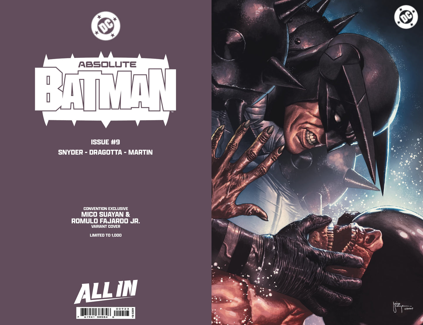 ABSOLUTE BATMAN #9 MICO SUAYAN HEROES CON EXCLUSIVE