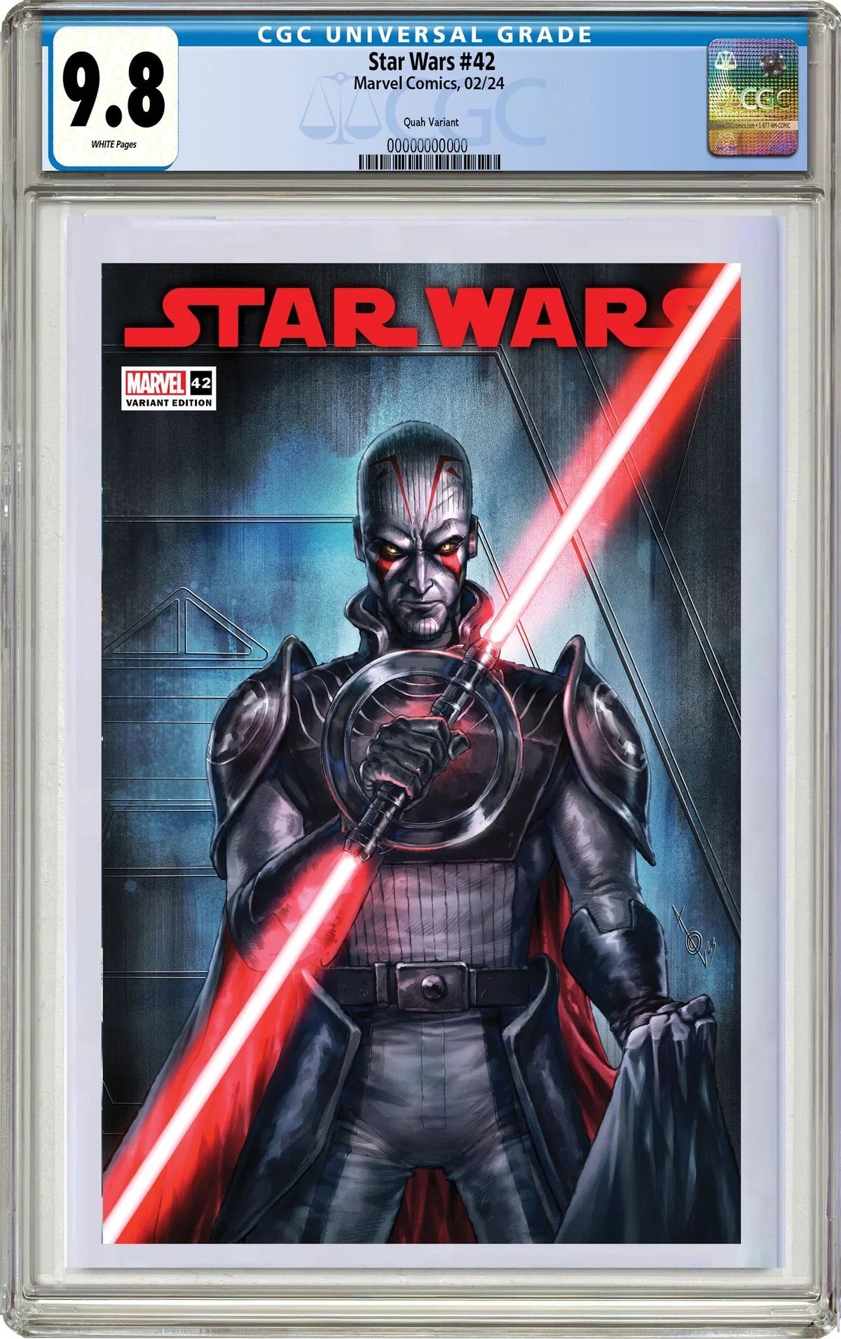 CGC 9.8 - STAR WARS 42 ALAN QUAH REBELS 10TH ANNIVERSARY LIMITED EDITION EXCLUSIVE #1 OF 4