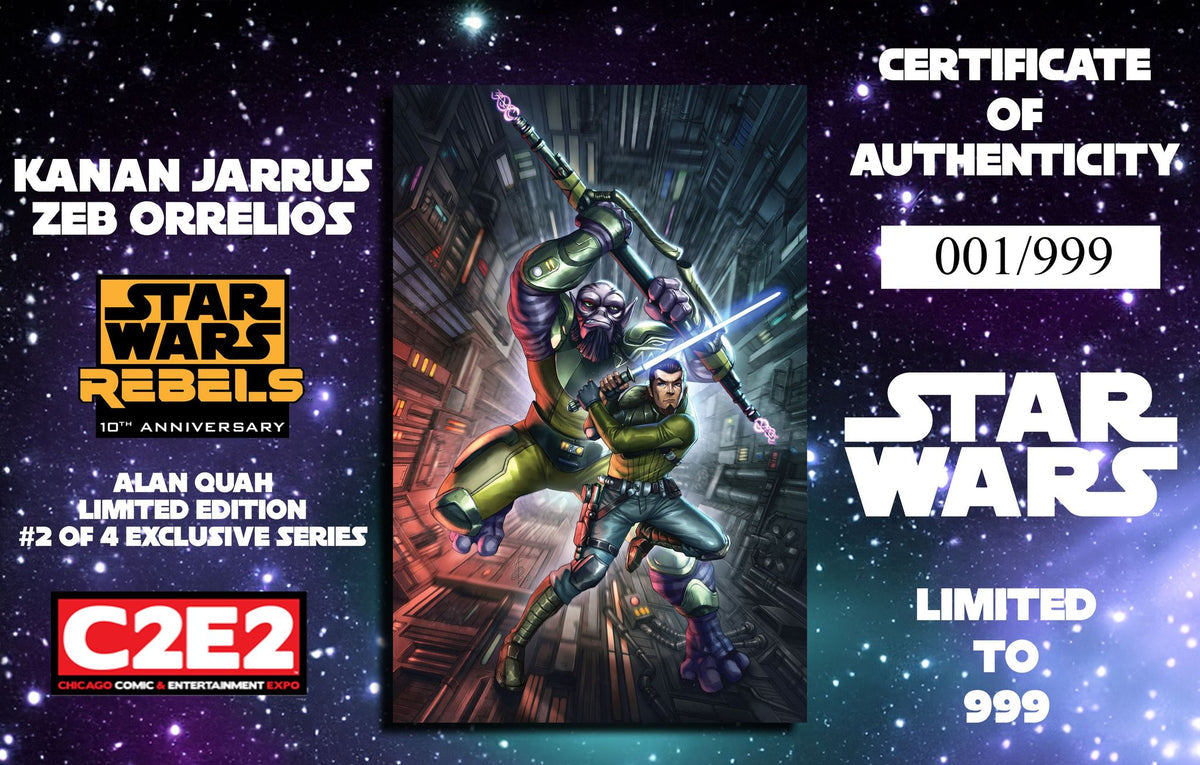 STAR WARS: #43 REBELS 10TH ANNIVERSARY ALAN QUAH C2E2 EXCLUSIVE VIRGIN VARIANT #2 OF 4