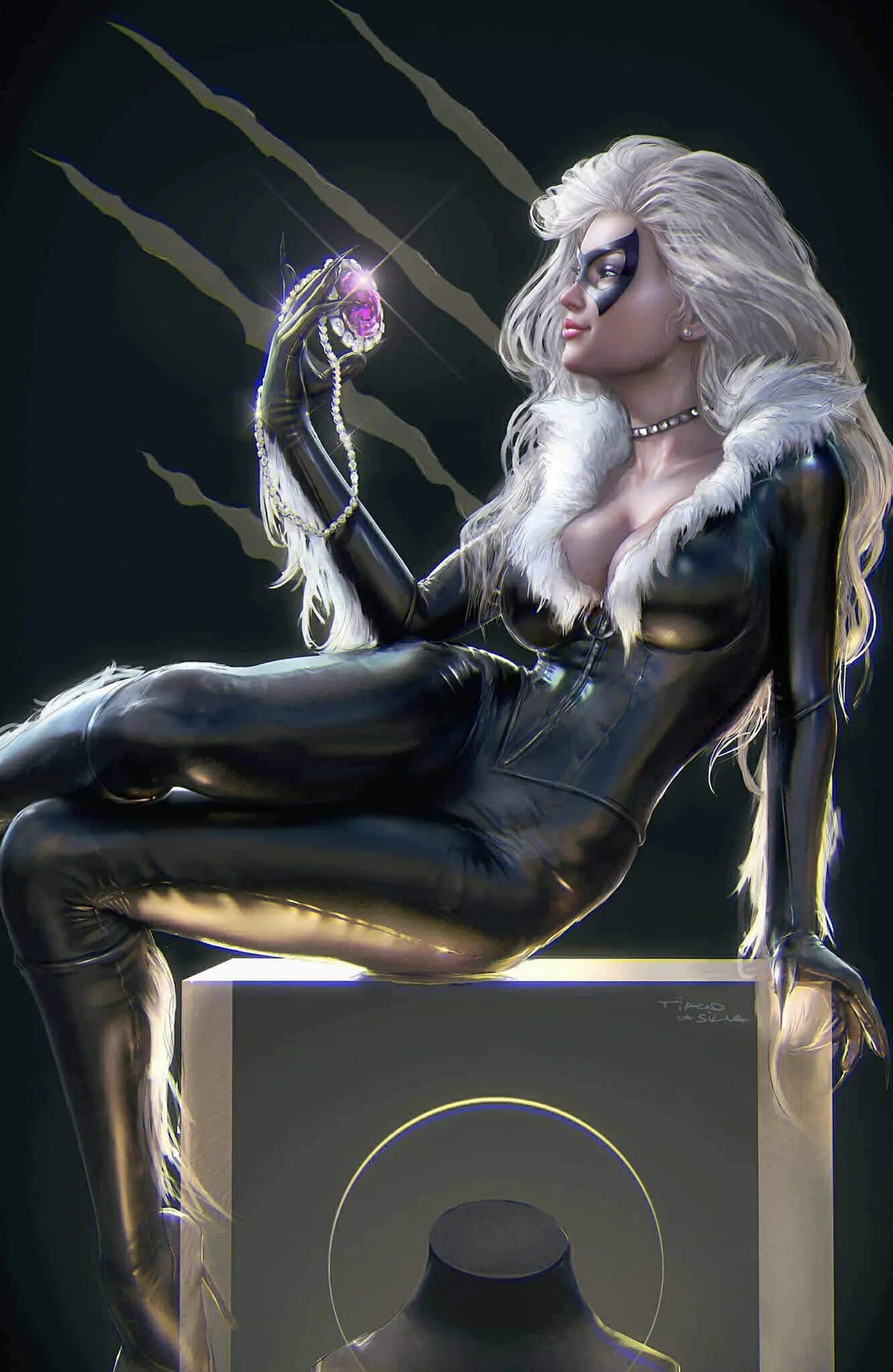 BLACK CAT #1 TIAGO DA SILVA EXCLUSIVE VARIANT COVERS