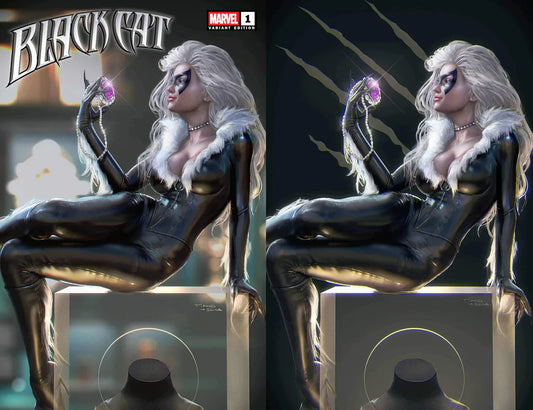 BLACK CAT #1 TIAGO DA SILVA EXCLUSIVE VARIANT COVERS