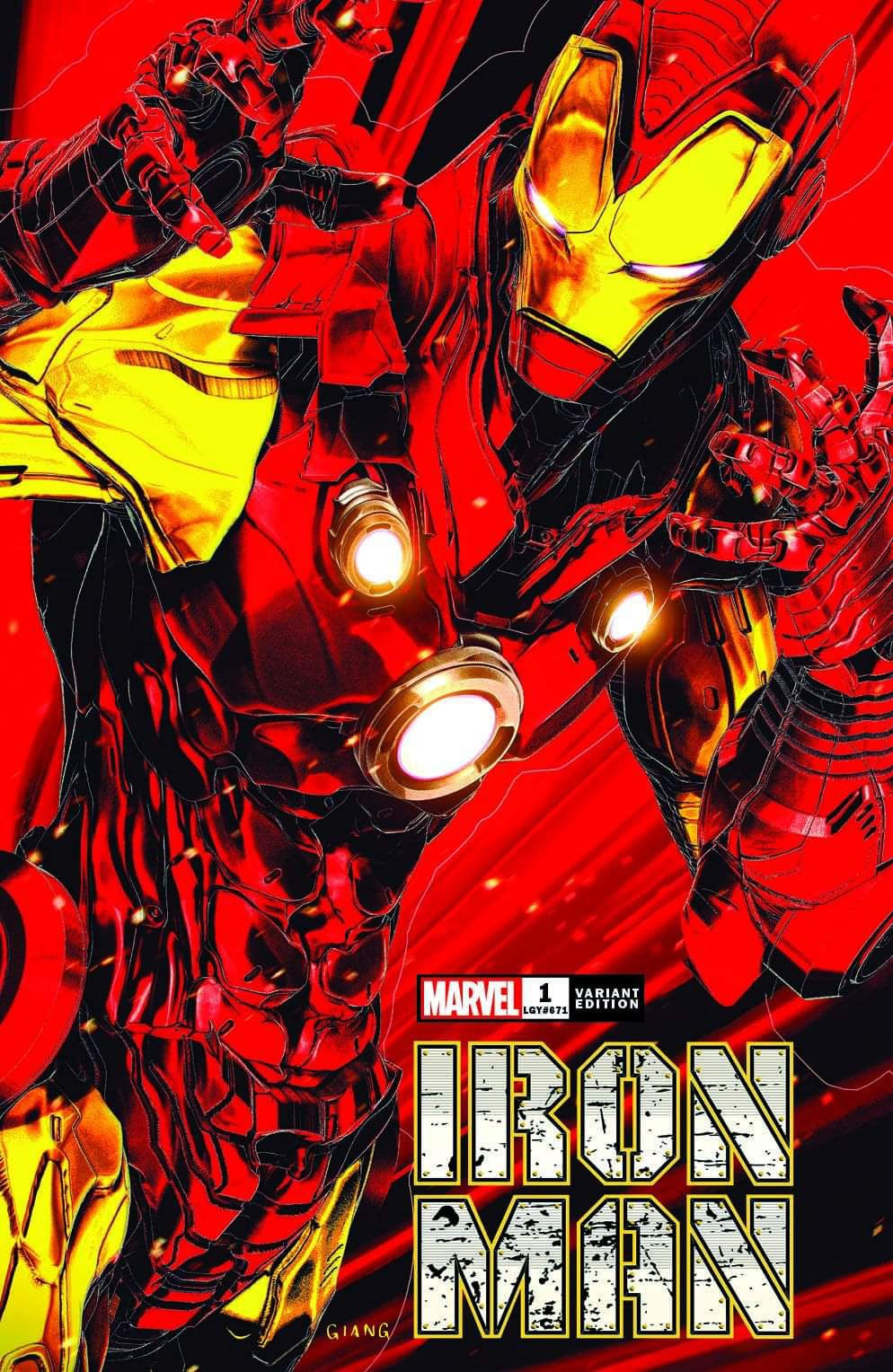 IRON MAN #1 JOHN GIANG EXCLUSIVE VARIANT OPTIONS - 10-23-24