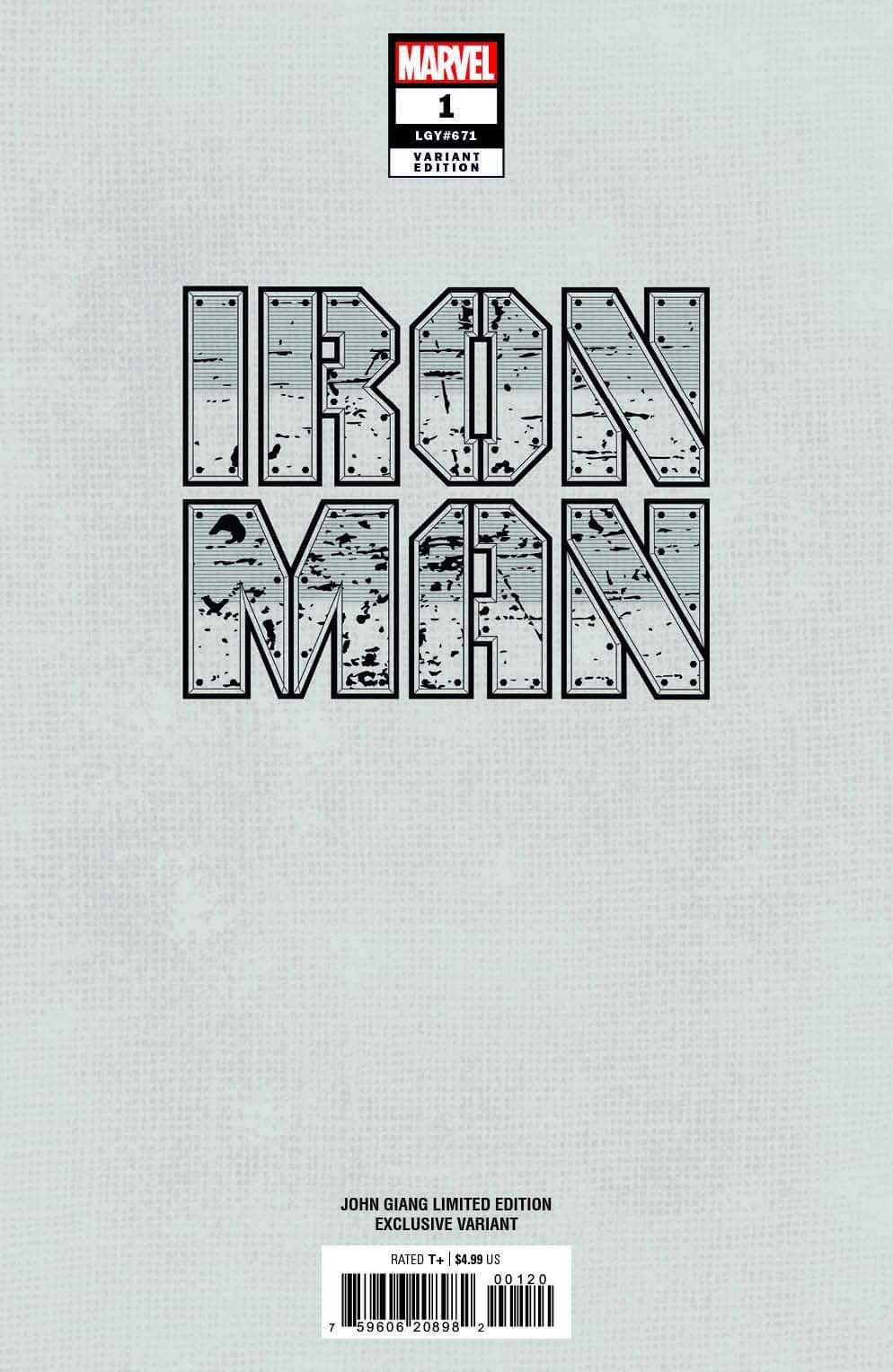 IRON MAN #1 JOHN GIANG EXCLUSIVE VARIANT OPTIONS - 10-23-24