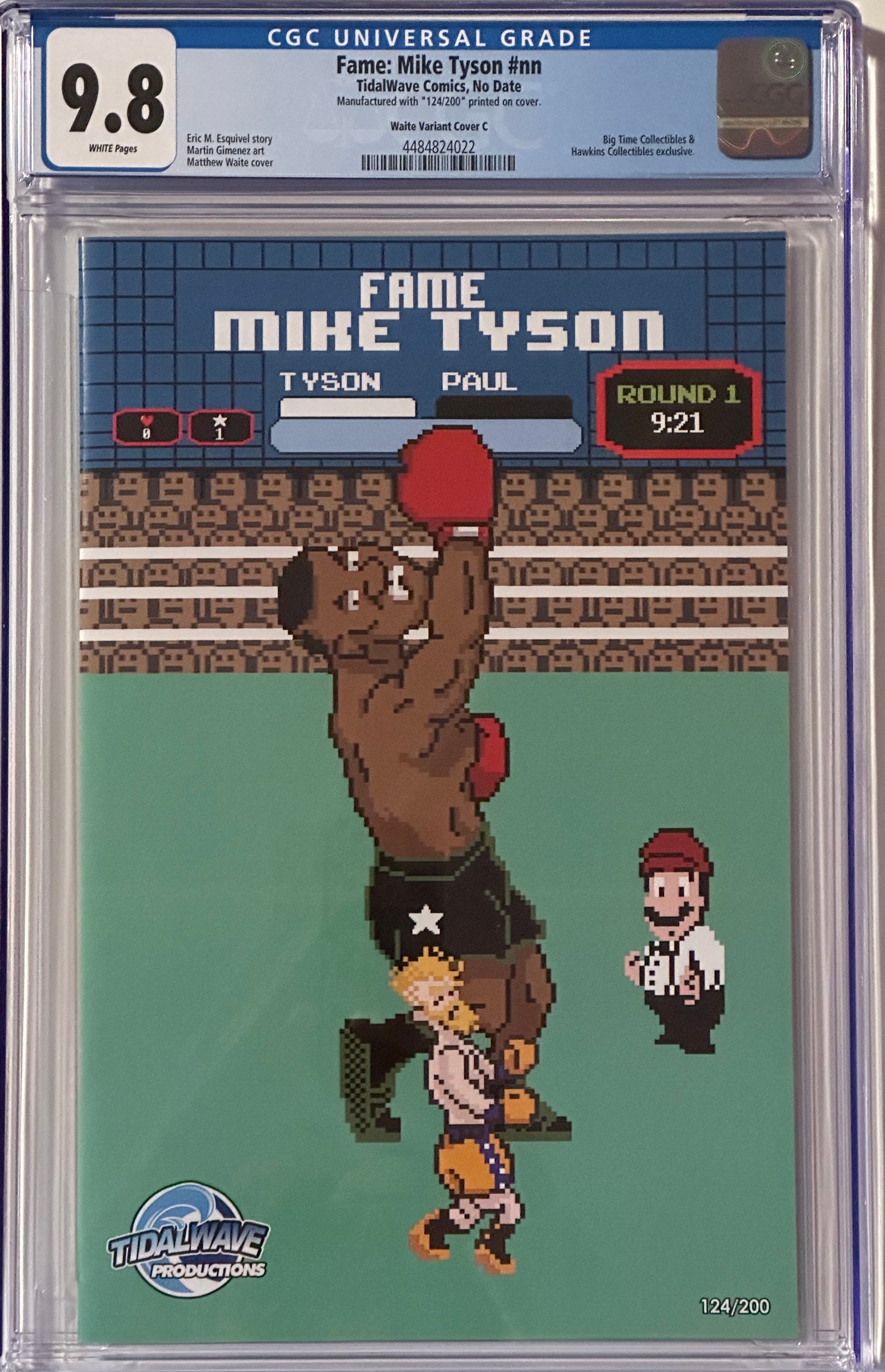 MIKE TYSON #1 MATTHEW WAITE PUNCH-OUT 9.8 CGC MINT