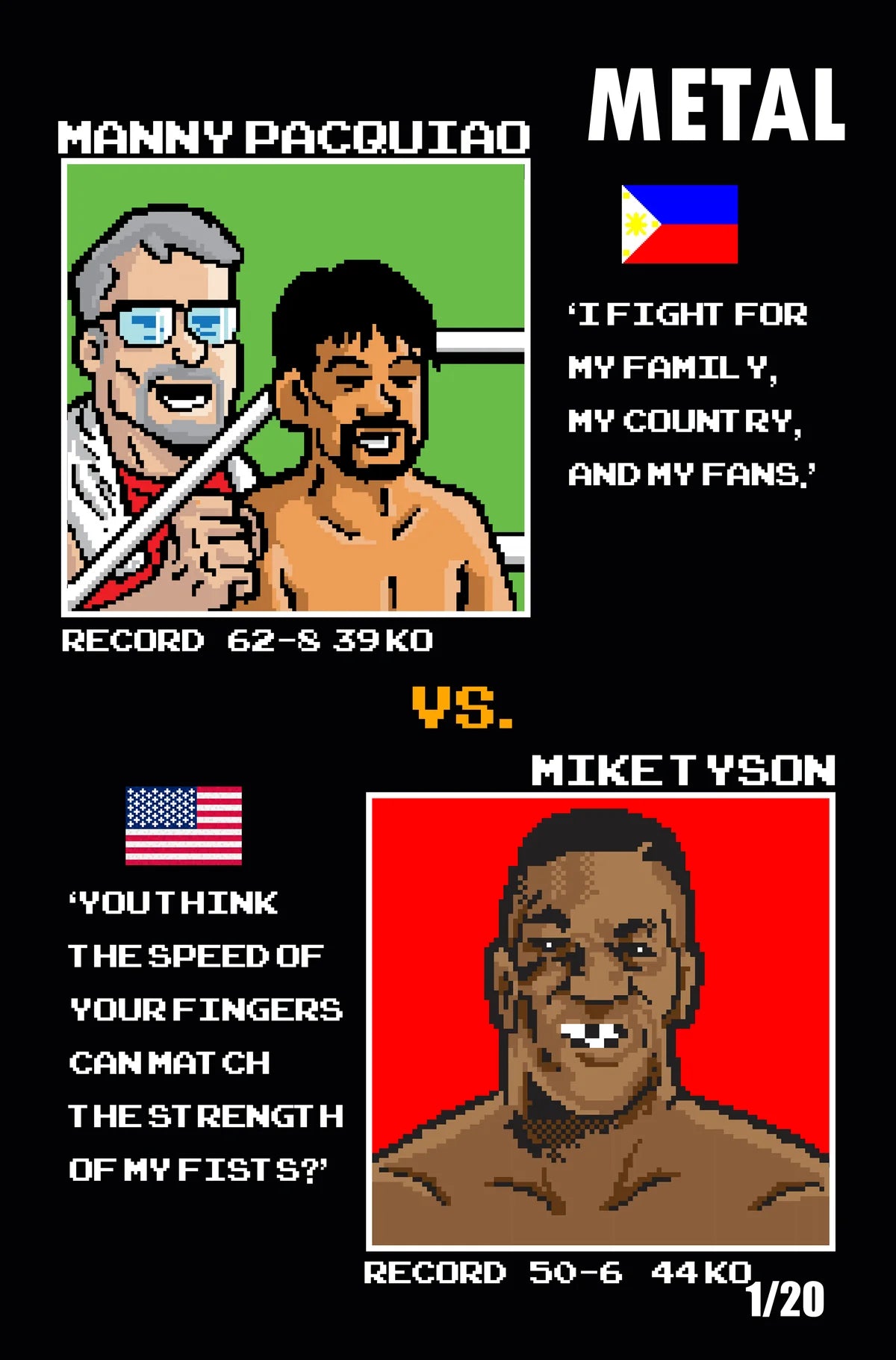 MIKE TYSON #1 MANNY "PACMAN" PACQUIAO VS IRON MIKE TYSON DREAM MATCH ROUND 2 BY MATTHEW WAITE