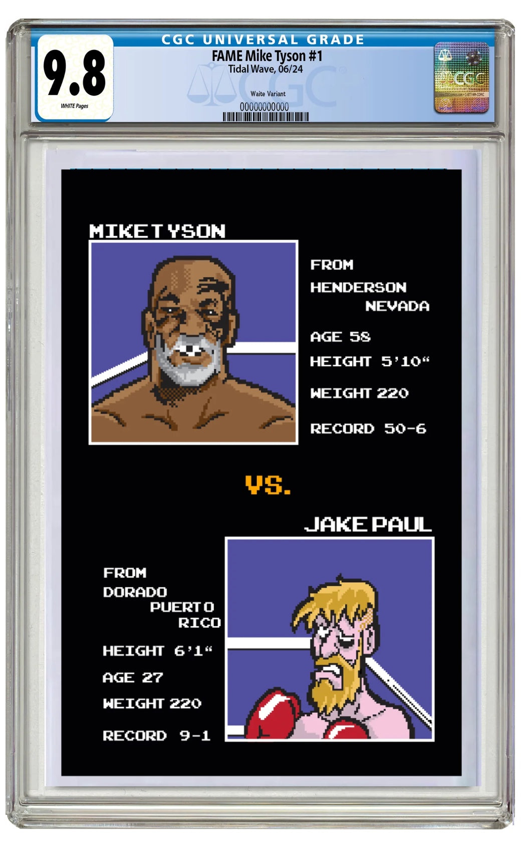 MIKE TYSON #1 MATTHEW WAITE PUNCH-OUT FANEXPO DALLAS EXCLUSIVE OPTIONS