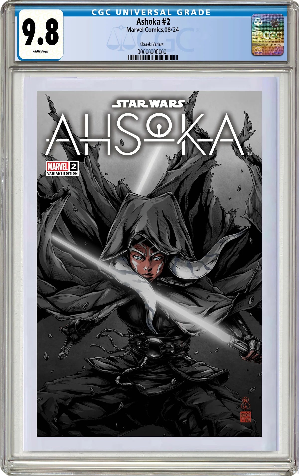 STAR WARS: AHSOKA #2 TAKASHI OKAZAKI LTD EDITION EXCLUSIVE SHIPS 8/28/24