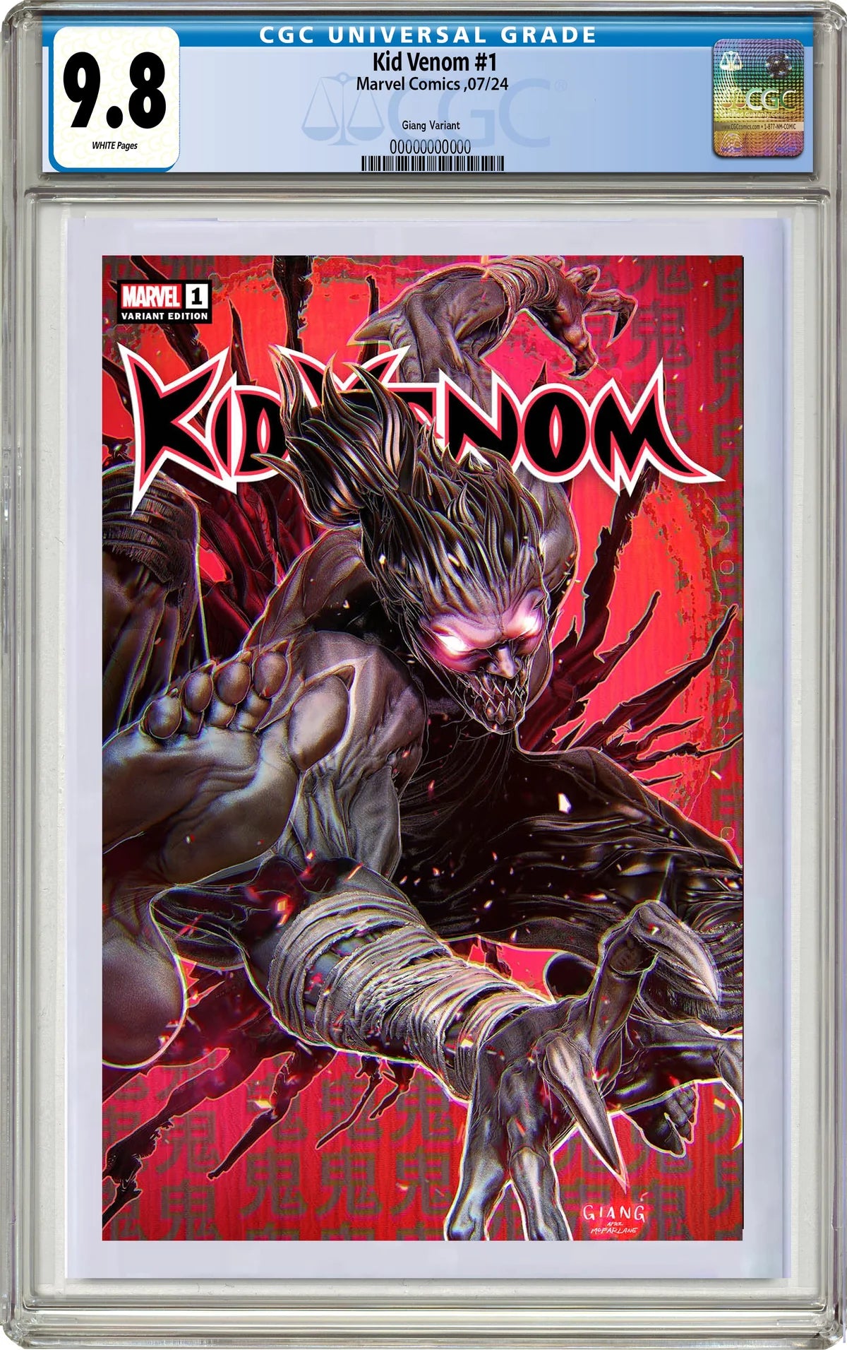 KID VENOM #1 JOHN GIANG EXCLUSIVE VARIANT OPTIONS- 07/10/2024